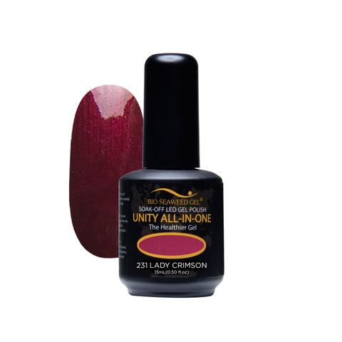 BIO SEAWEED GEL 231 Lady Crimson UNITY-ALL-IN-ONE Color Gel Polish