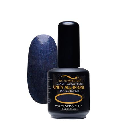 BIO SEAWEED GEL 232 Tuxedo Blue UNITY-ALL-IN-ONE Color Gel Polish