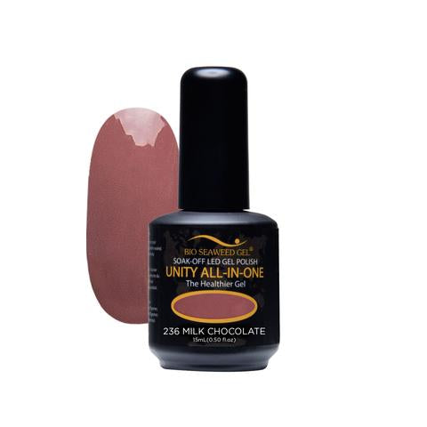 BIO SEAWEED GEL 236 Milk Chocolate UNITY-ALL-IN-ONE Color Gel Polish