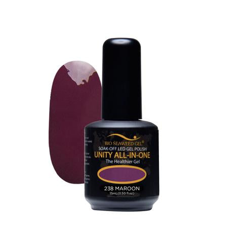 BIO SEAWEED GEL 238 Maroon UNITY-ALL-IN-ONE Color Gel Polish