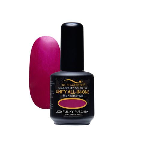 BIO SEAWEED GEL 239 Funky Fuschia UNITY-ALL-IN-ONE Color Gel Polish