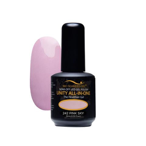 BIO SEAWEED GEL 242 Pink Sky UNITY-ALL-IN-ONE Color Gel Polish