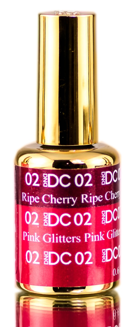 DND DC Mood Gel #2 - Ripe Cherry to Pink Glitters