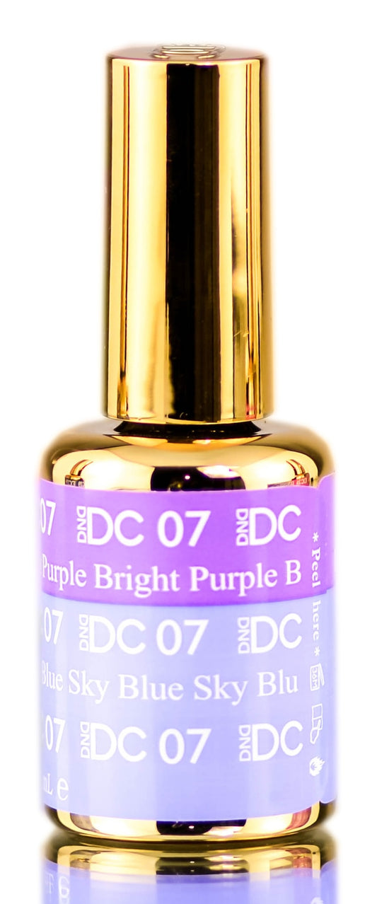 DND DC Mood Gel #7 - Bright Purple to Sky Blue