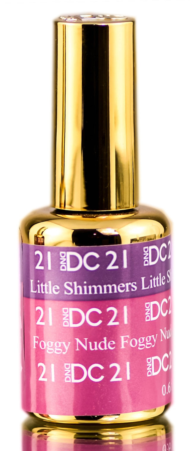 DND DC Mood Gel #21 - Little Shimmers to Foggy Nude