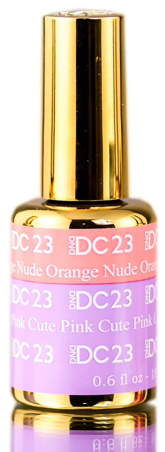 DND DC Mood Gel #23 - Orange Nude to Cute Pink