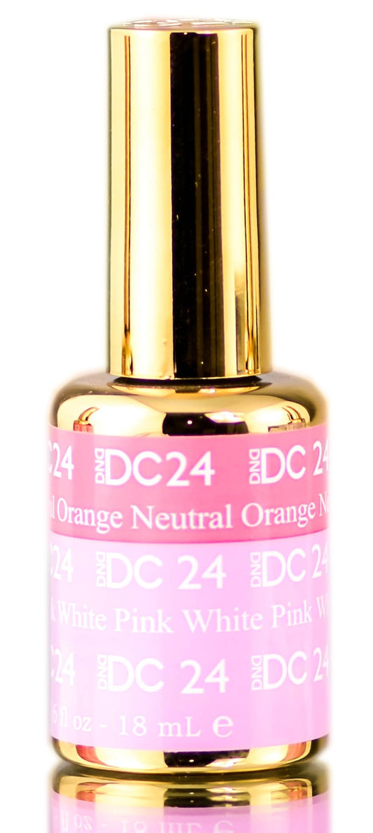 DND DC Mood Gel #24 - Neutral Orange to White Pink