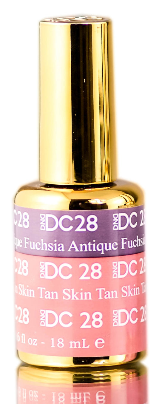 DND DC Mood Gel #28 - Antique Fuchshia to Skin Tan