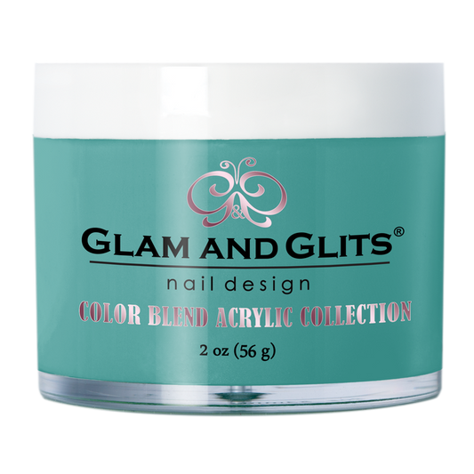 Glam and Glits Acrylic Powder Color Blend Collection #3112 Teal Im Blue