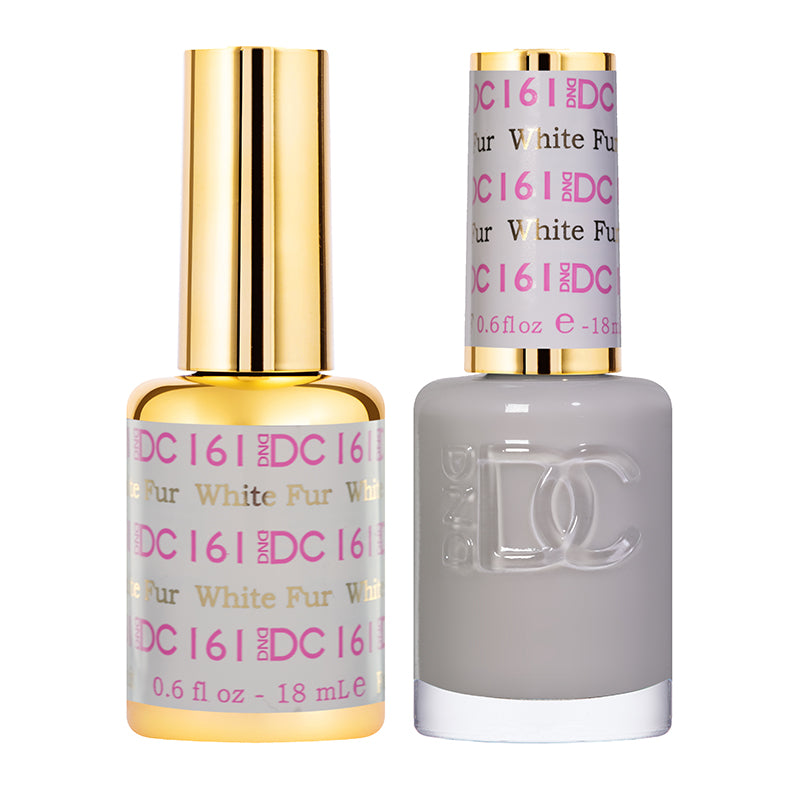 DND DC Matching Gel Polish Duo #161 - White Fur