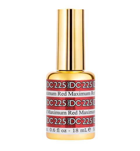 DND DC Mermaid Glitter Gel #225 - Maximum Red