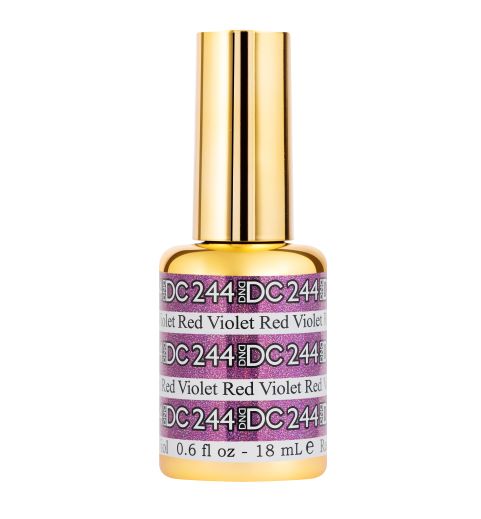 DND DC Mermaid Glitter Gel #244 - Red Violet