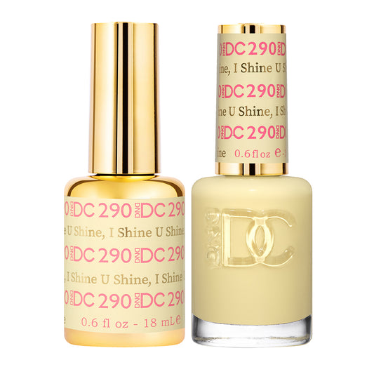 DND DC Matching Gel Polish Duo #290 - U Shine, I Shine