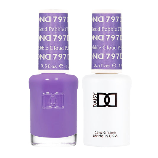 DND Duo Gel & Lacquer #797 - Pebble Cloud