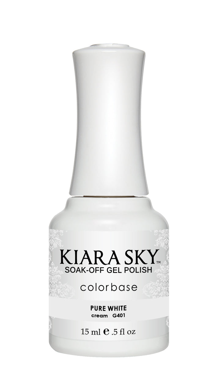 KIARA SKY GEL POLISH - G401 PURE WHITE