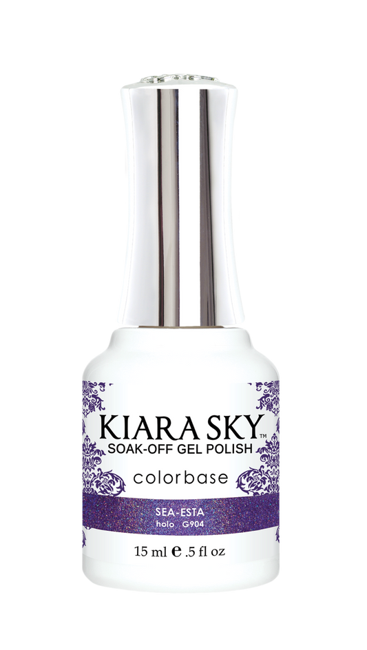 KIARA SKY HOLO MERMAID COLLECTION 2017 - GEL POLISH - G905 LET'S SHELLEBRATE