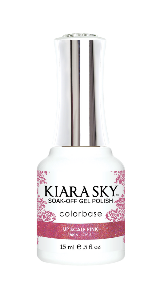 KIARA SKY HOLO MERMAID COLLECTION 2017 - GEL POLISH - G912 UP SCALE PINK