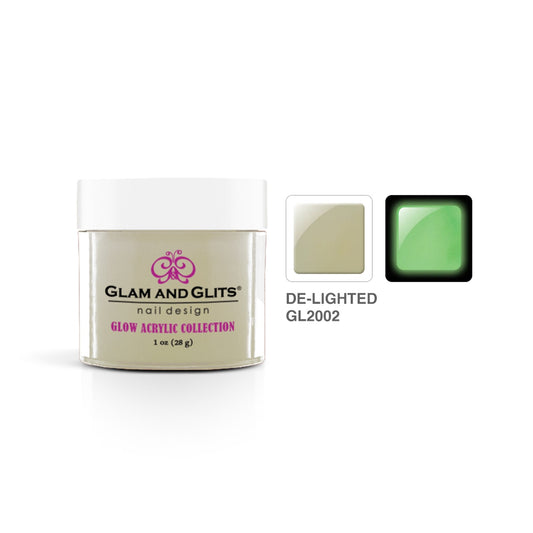 Glam and Glits Acrylic Powder Glow Collection #2002 De-lighted