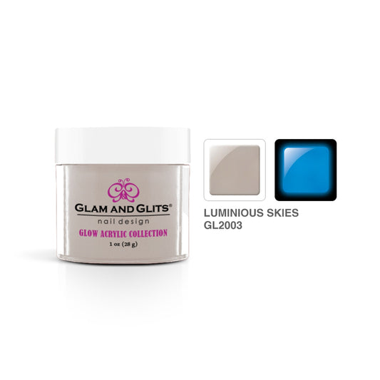Glam and Glits Acrylic Powder Glow Collection #2003 Luminous Skies