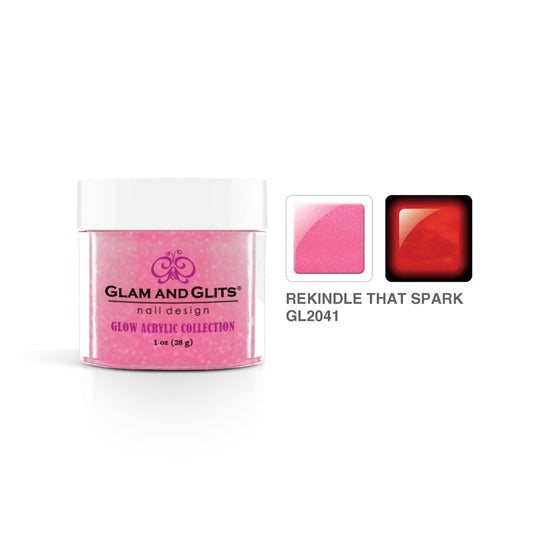 Glam and Glits Acrylic Powder Glow Collection #2041 Rekindle That Spark