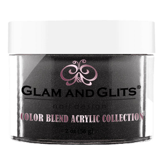 Glam and Glits Acrylic Powder Color Blend Collection #3048 Black Mail