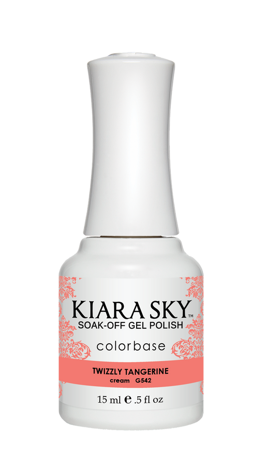 KIARA SKY GEL POLISH - G542 TWIZZLY TANGERINE