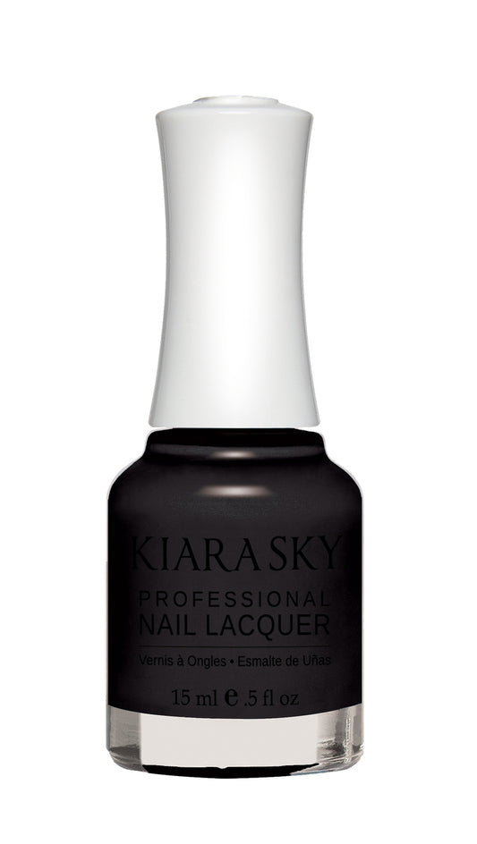 KIARA SKY NAIL LACQUER - N435 BLACK TO BLACK