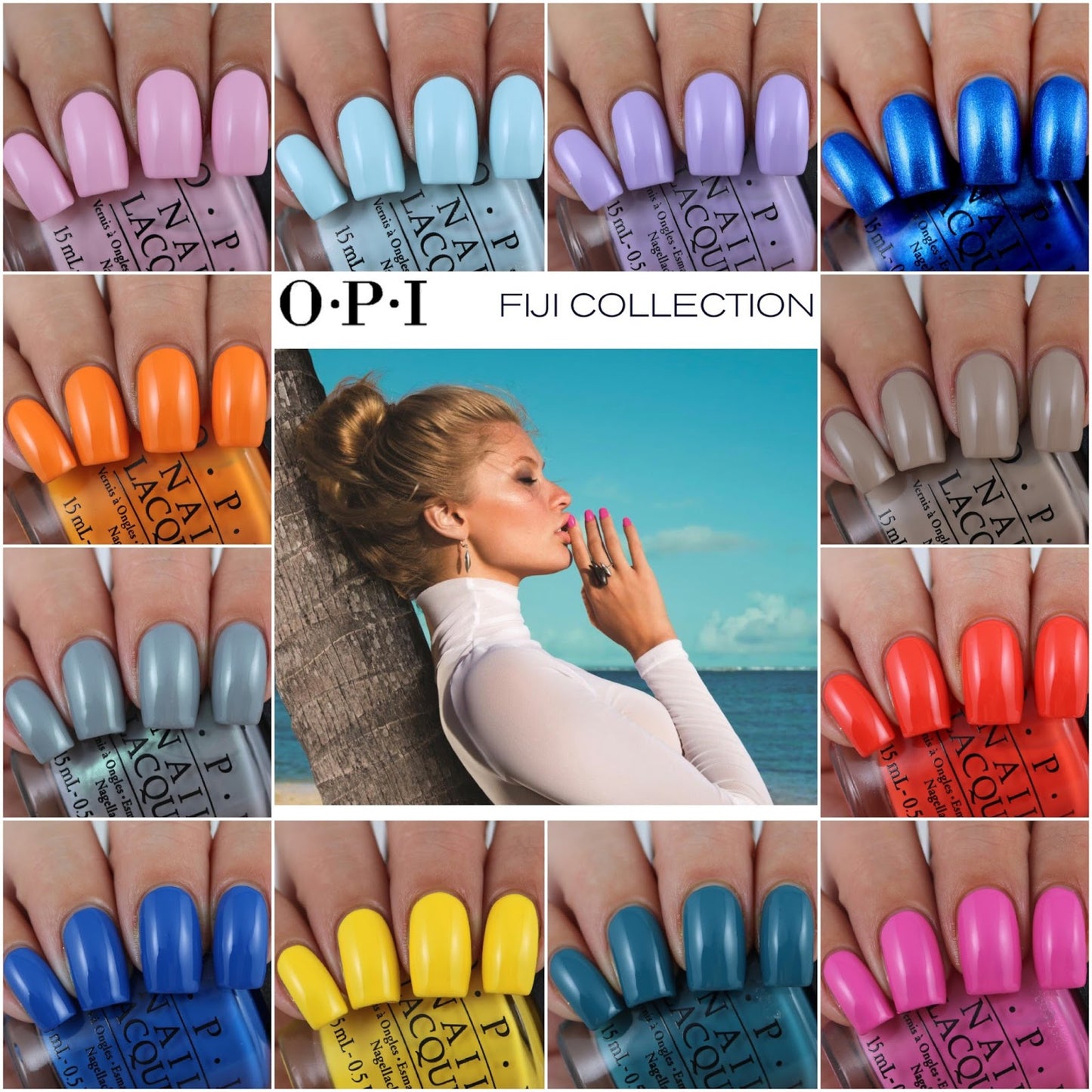 OPI Fiji Nail Lacquer Summer 2017 Collection Full Set 12pcs