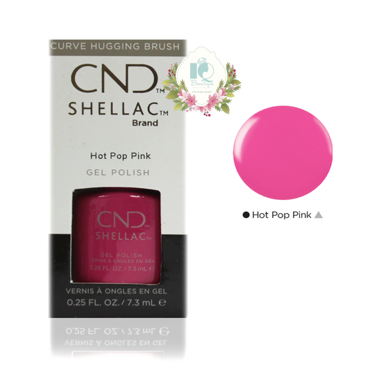 CND Shellac UV Gel Polish - Hot Pop Pink (0.25 oz)