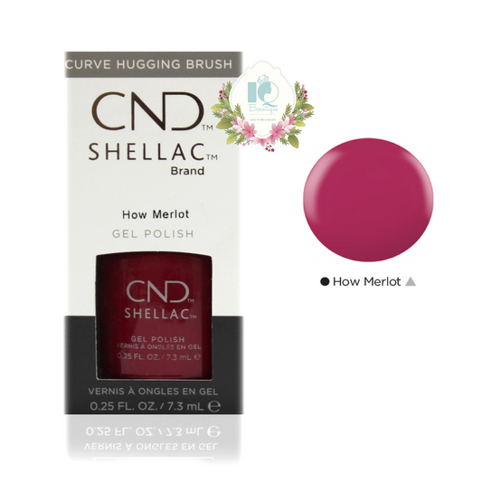 CND Shellac UV Gel Polish - How Merlot (0.25 oz)