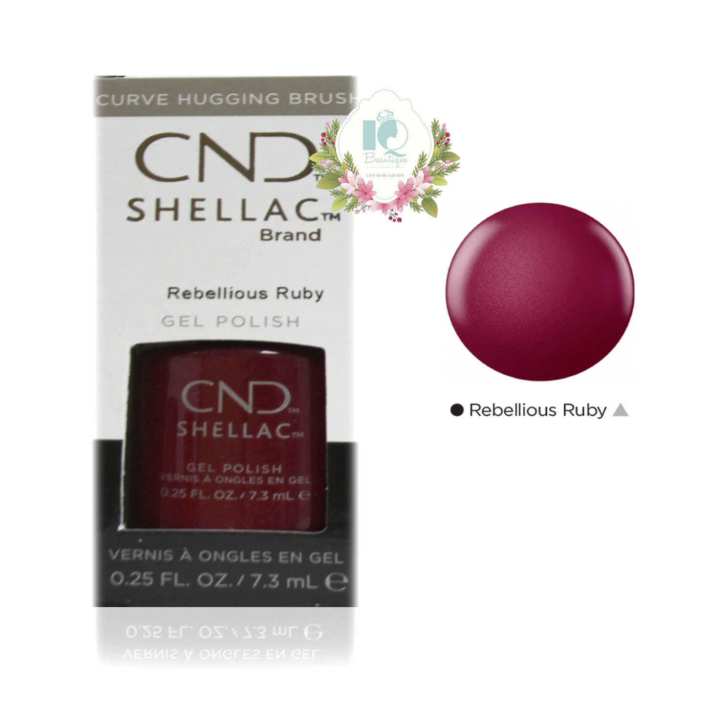 CND Shellac UV Gel Polish - Rebellious Ruby (0.25 oz)