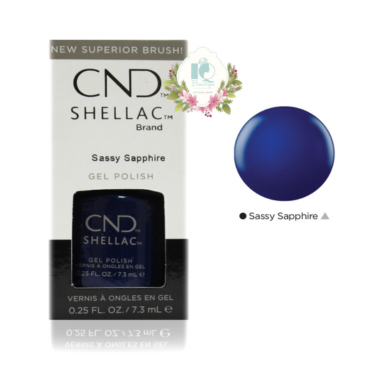 CND Shellac UV Gel Polish - Sassy Sapphire (0.25 oz)