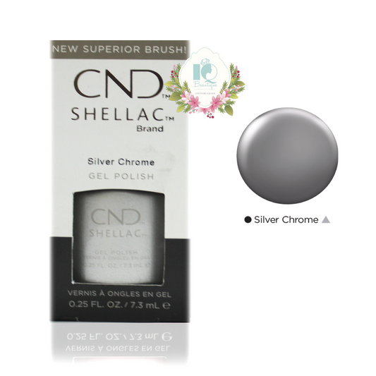 CND Shellac UV Gel Polish - Silver Chrome (0.25 oz)