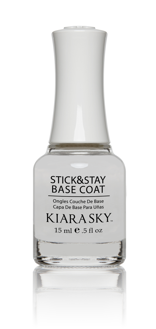 Kiara Sky Nail Lacquer Base Coat Stick & Stay 0.5oz