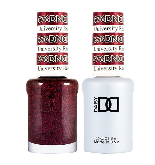DND Duo Gel & Lacquer Universal Red #676-Beauty Zone Nail Supply