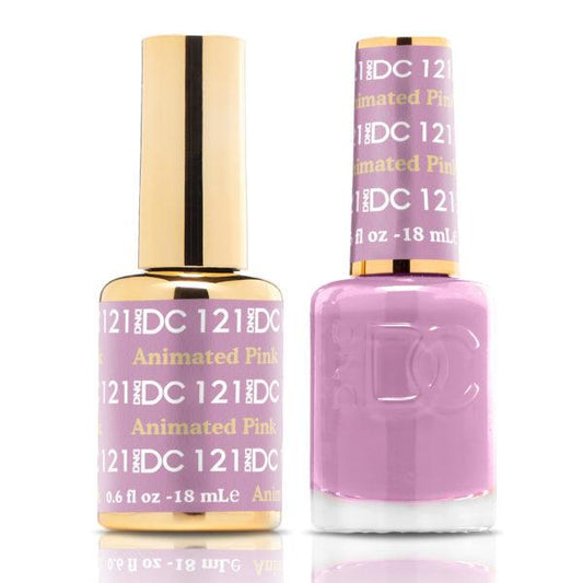 DND DC Matching Gel Polish Duo #121 - Animated Pink