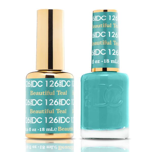 DND DC Matching Gel Polish Duo #126 - Beautiful Teal