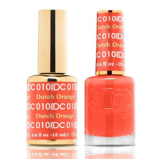 DND DC Matching Gel Polish Duo #010 - Dutch Orange