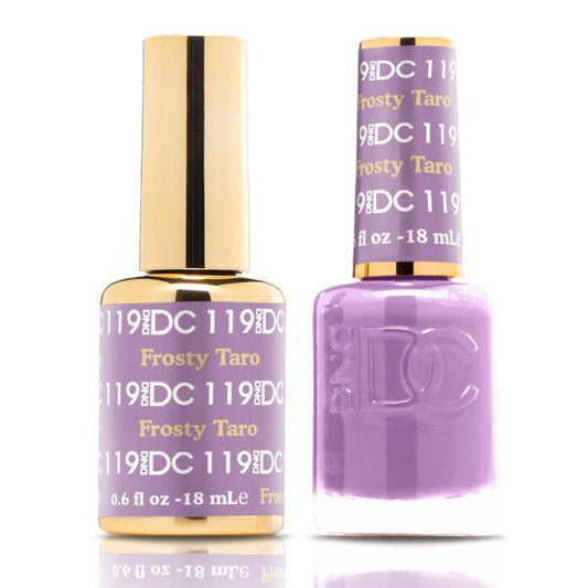 DND DC Matching Gel Polish Duo #119 - Frosty Taro