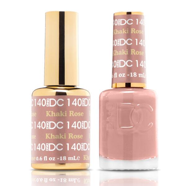 DND DC Matching Gel Polish Duo #140 - Khaki Rose