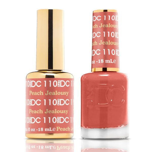 DND DC Matching Gel Polish Duo #110 - Peach Jealousy