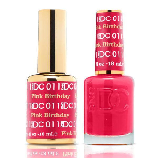 DND DC Matching Gel Polish Duo #011 - Pink Birthday