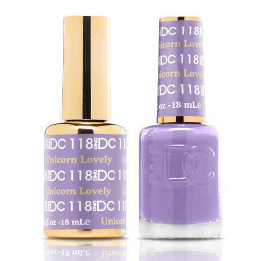 DND DC Matching Gel Polish Duo #118 - Unicorn Lovely
