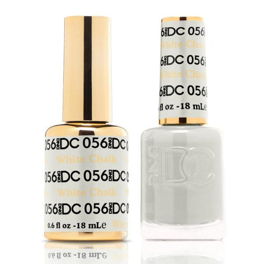 DND DC Matching Gel Polish Duo #056 - White Chalk