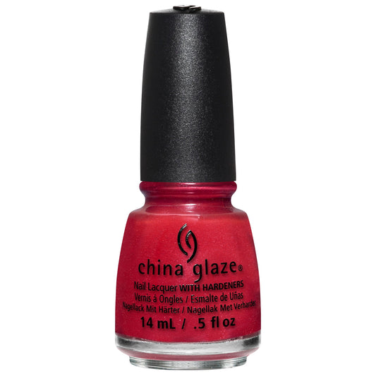 China Glaze Nail Lacquer Y'ALL RED-Y FOR THIS? (red shimmer) 83616