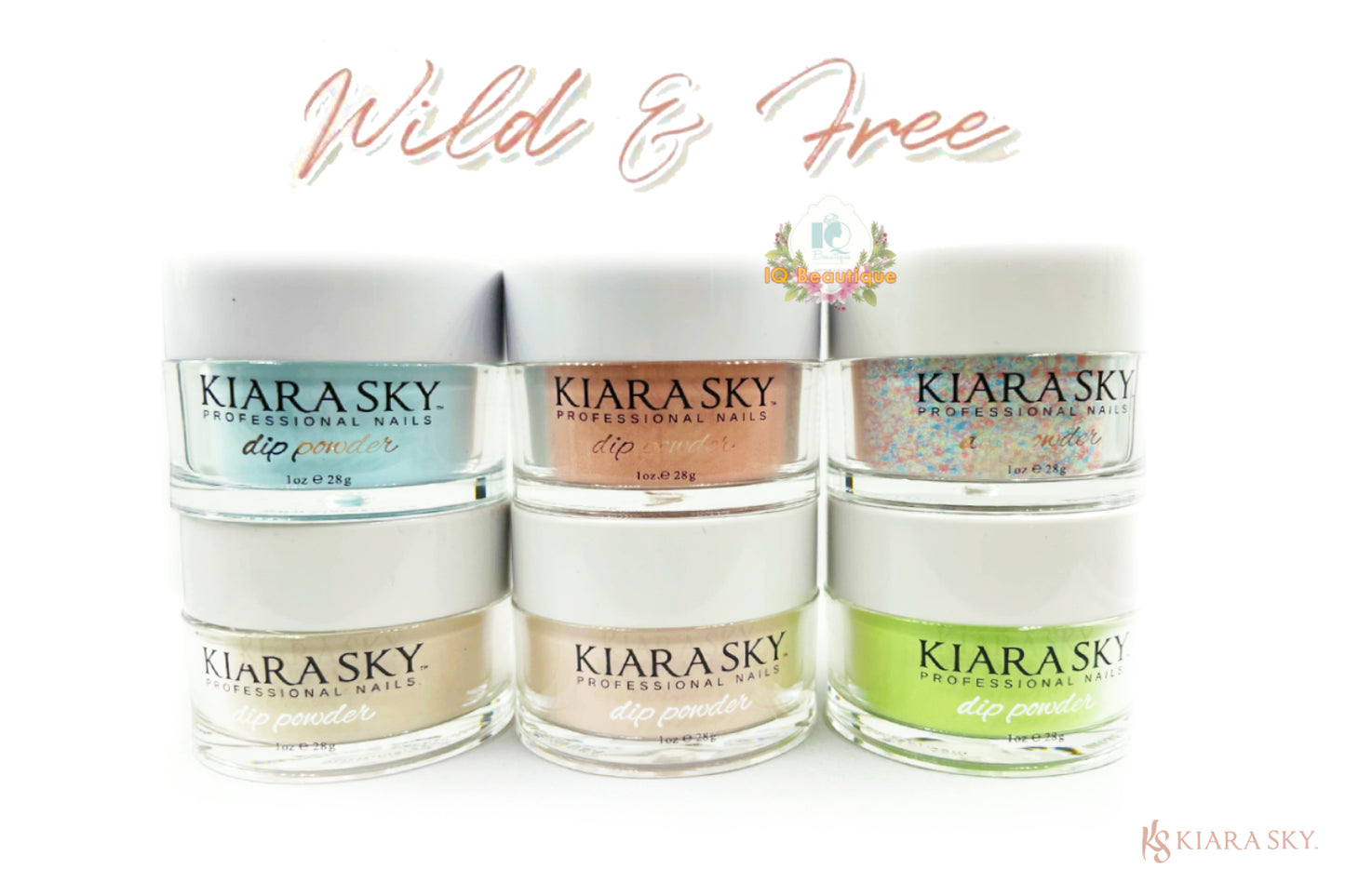 Kiara Sky Dip Powder Wild & Free Collection Full 6pcs