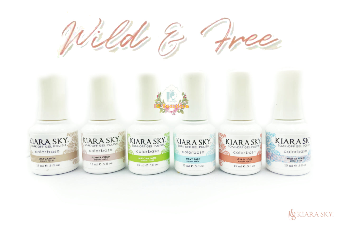 Kiara Sky Gel Polish Wild & Free Collection Full 6pcs