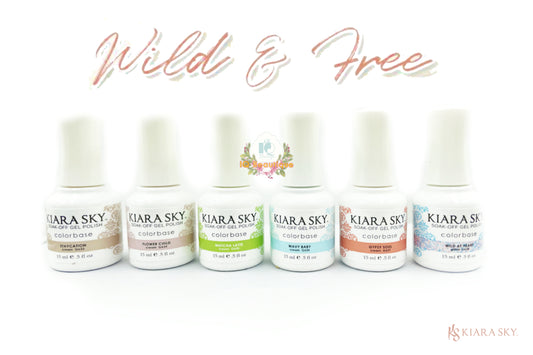 Kiara Sky Gel Polish Wild & Free Collection Full 6pcs