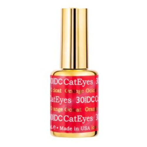 DND DC Cat Eyes Gel Polish #30 Orange Oricat