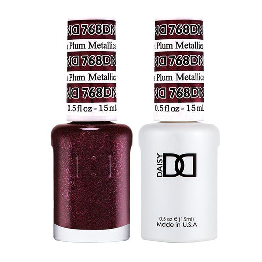 DND Duo Gel & Lacquer Metallica Plum #768-Beauty Zone Nail Supply